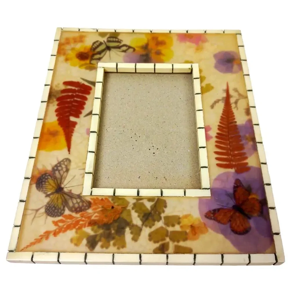 Vintage Floral Resin Frame Jordan Mark Secret Garden Dental Edge for 3.5x5